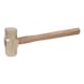 BRONZEplus mining hammer 1500 g, with hickory handle - BRONZEplus Mine hammer - 1