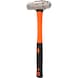 STAINLESS STEEL Engineer's hammer with fibreglass handle, 440 g - STAINLESS STEEL locksmith's hammer - 3
