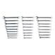 Combination wrench set, 25-piece offset, 6-32 mm - Combination spanner set - 1