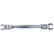Open double ring spanner, with double joint, 10x11 mm - Open double ring spanner - 1