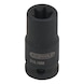 KS TOOLS 1/4 inch TX E-Kraft socket, short, E8 - 1/4 inch Torx E power socket - 1