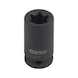 KS TOOLS 1/4 inch TX E-Power socket, short, E11 - 1/4 inch Torx E power socket - 1