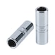 1/2 inch CHROMEplus spark plug socket, 14 mm on hanger - 1/2 inch spark plug socket - 1