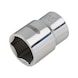 STAINLESS STEEL 1/2 inch hex socket, 11 mm - STAINLESS STEEL 1/2 inch hex socket - 1