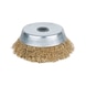 BRONZEplus cup brush, tin bronze wire, crimped, D: 85 mm - Cup brush - 1