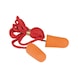 PU earplugs, with cord, 20 pairs - Earplugs - 1