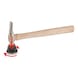 Bodywork ribbing hammer, coarse, round/pointed - Hammer, dent removal tool (parts) - 2
