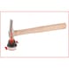 Bodywork ribbing hammer, coarse, round/pointed - Hammer, dent removal tool (parts) - 3