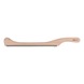 KS TOOLS Bodywork file blade holder for semi-circular (hollow) - Half-round file - 2