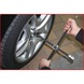Wheel cross wrench with sliding joint for cars, 1/2 inch x17x19x21mm - Wheel nut wrench - 2