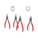 Circlip pliers set, 10–25 mm, 4 pieces - Pliers set - 2