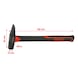 Hammer with fibreglass handle, 200 g - Sledgehammer - 3