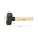 Mallet with hickory handle, 1500 g - Mallet - 3