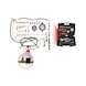 Master fuel injection system pressure tester set for petrol engines, 42 pieces - Fuel system (automotive, assembly, other) - 3