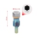 Thread cutter with guide pin for temperature sensors, M14x1.5 - Thread cutting tool assortment - 3