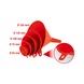 KS TOOLS Funnel set, 5 pieces D:55-150mm - Funnel - 2