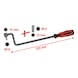 KS TOOLS Track adjustment wrench for Mercedes, 3-piece - Screwdriver (miscellaneous) - 3