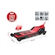 Performance hydraulic steel jack, 2000 kg, flat, lifting height: 75-610 mm - Shunting jack (hydraulic) - 3