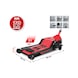 Hydraulic steel jack, 3000 kg, extra flat, lifting height: 70–510 mm - Shunting jack (hydraulic) - 3