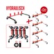 performance Storage rack with four hydraulic manoeuvring aids, 5-piece - Shunting jack (hydraulic) - 2