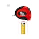 Tape measure with lock, black-red, 8 m - Tape measure - 2