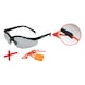 Safety glasses – transparent, with earplugs - Safety goggles - 3