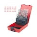 HSS-G twist drill set, plastic case, 19-piece 1-10 mm - HSS-G twist drill set - 2