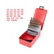 KS TOOLS HSS-G Co 5 twist drill set, sheet steel cassette, 25 pieces, 1-13 mm - HSS-G Co 5 twist drill bit set - 2