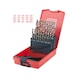 HSS-G Co 5 twist drill set, plastic case, 19 pieces, 1-10 mm - HSS-G Co 5 twist drill bit set - 2