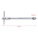 Tool holder with reversible ratchet head, 250 mm on hanger - Tool holder, workpiece holder (other) - 3