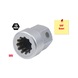 Special multi-tooth socket M9 with magnet, for SAF and Knorr calipers - Socket tool (other) - 2