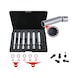 1/4 inch, 3/8 inch special glow plug and spark plug socket set with joint, 11 pieces - 1/4 inch special profile socket - 2