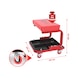Mobile stool, L365xW360xH360mm - Work stool (workshop) - 2