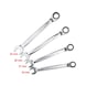 KS TOOLS GEARplus ratchet ring spanner set, reversible, 4-piece - Combination spanner set - 3