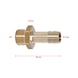 Brass hose nozzles with external thread, 45 degrees, G3/8 inch AGx9mm - Brass hose nozzles with external thread - 3