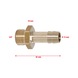 KS TOOLS Brass hose nozzles with external thread, 45 degrees, G3/8 inch AGx13mm - Brass hose nozzles with external thread - 3