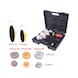 Mini pneumatic eccentric sander set, 63 pieces - Mini pneumatic random orbital sander - 3