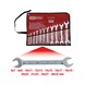 Double open-end wrench set, 11-piece, 6x7-30x32 mm - Double-ended spanner set - 2