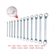 Double ring spanner set, 12-piece, offset, 6-32 mm - Double ring spanner set - 2