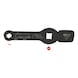 3/4 inch impact TX E-wrench with 2 striking surfaces, E18 - Impact ring spanner - 3