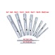 Pipe socket wrench set, 10-piece, 6x7-20x22 mm - Socket wrench (set) - 2