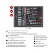 KS TOOLS 1/4 inch, 3/8 inch, 1/2 inch socket wrench set, 179 pieces in 1/1 system insert - Other socket wrenches - 2