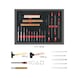 File, chisel and hammer set, 18-piece in 1/1 system insert - Hammer, dent removal tool (parts) - 2