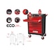 ECOline BLACK/RED workshop trolley with 7 drawers - ECOline workshop trolley - 2