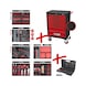 KS TOOLS ECOline BLACK/RED workshop trolley with 7 drawers and 598 premium tools - ECOline workshop trolley - 2