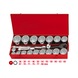 KS TOOLS 1-inch socket wrench set, 21-piece 911.0824 - Socket wrench (set) - 2