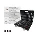 1/4 inch, 3/8 inch, 1/2 inch socket wrench set, 133 pieces - Socket wrench (set) - 2
