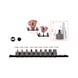 KS TOOLS 3/8 inch bit socket set, hexagon socket, short, 9-piece, 4-14 mm - Additional socket wrench insert (hexagonal) - 2