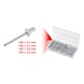 KS TOOLS Assortment of blind rivets, 400 pieces - Riveting tool - 3