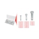 Assortment of locking pins, D: 5-12 mm, 21 sizes, 60 pieces - Bolts, split pins, wedges (other) - 2